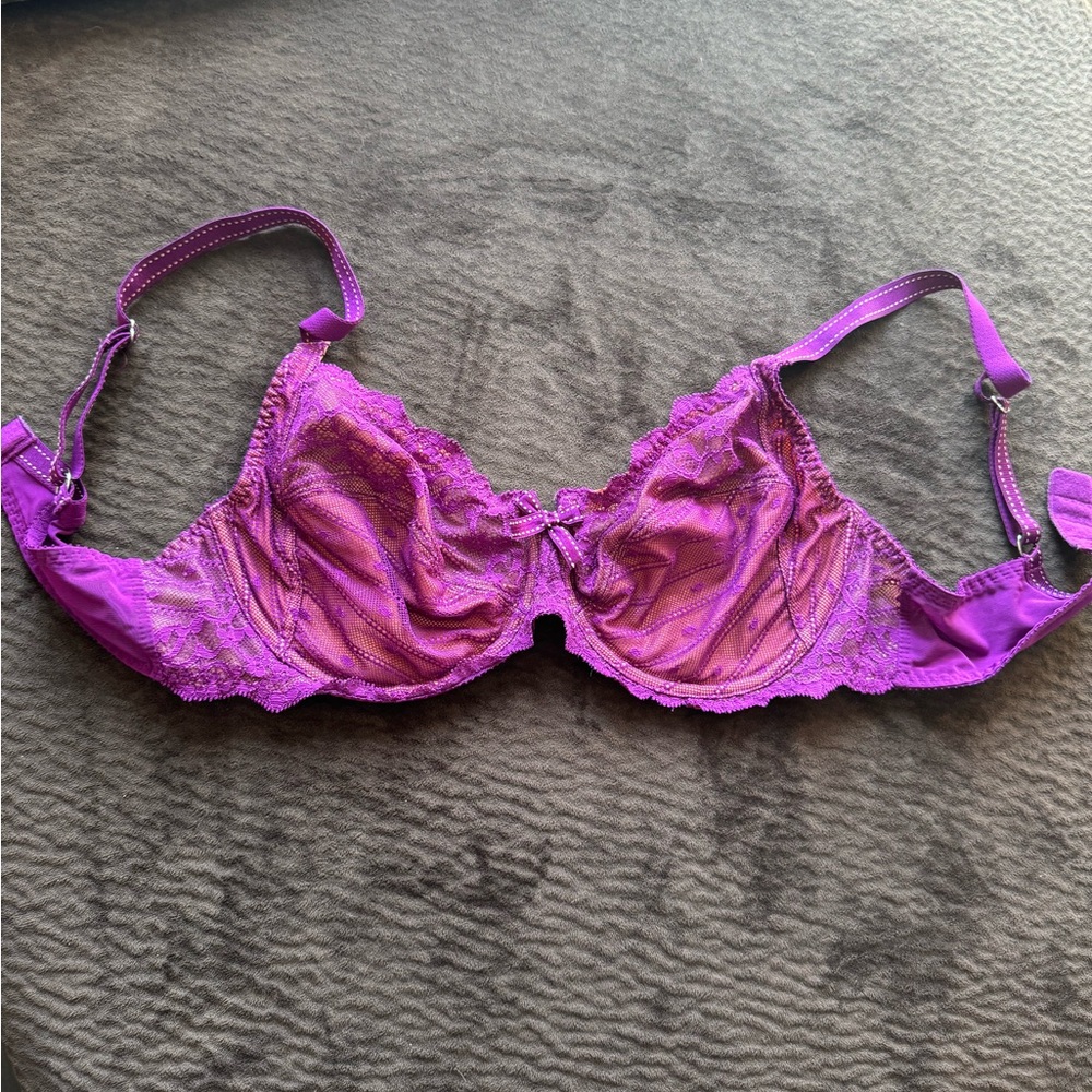 Chantelle Vibrant Lace Bra in Purple